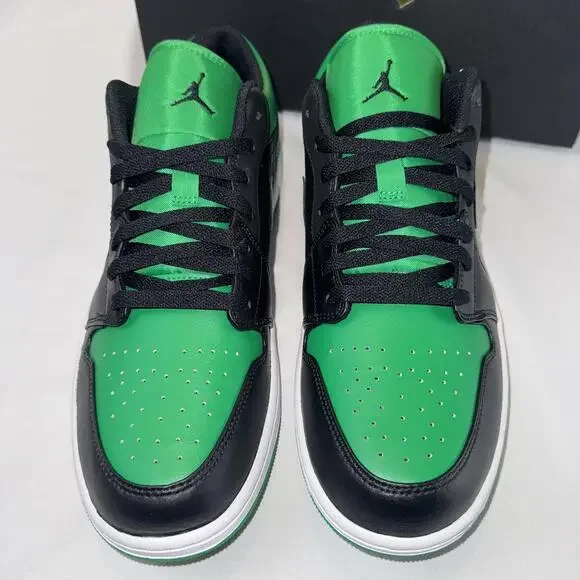 Jordan 1 Low Black/Lucky Green - Size 12 - Picture 7 of 8